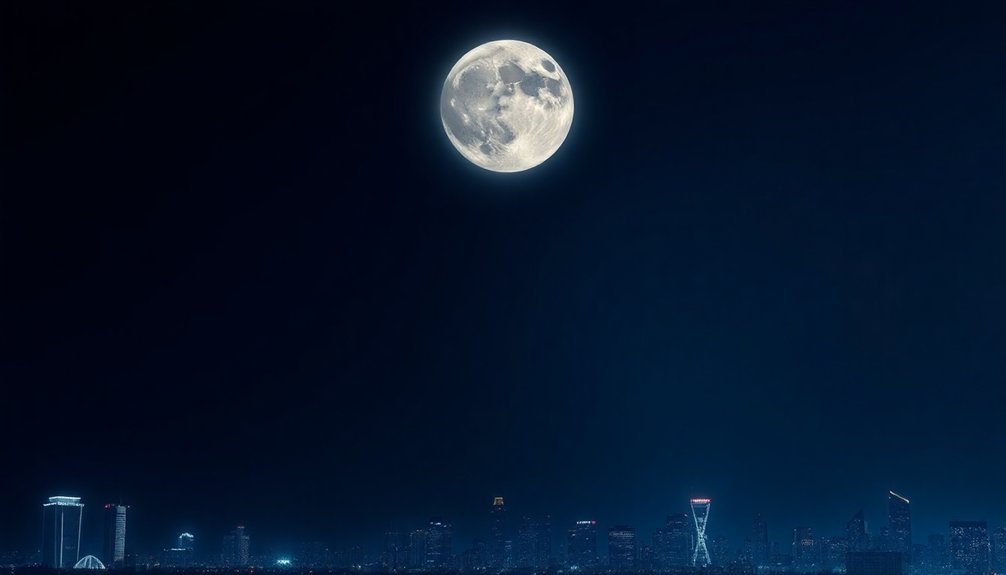 urban moon photography enhancement