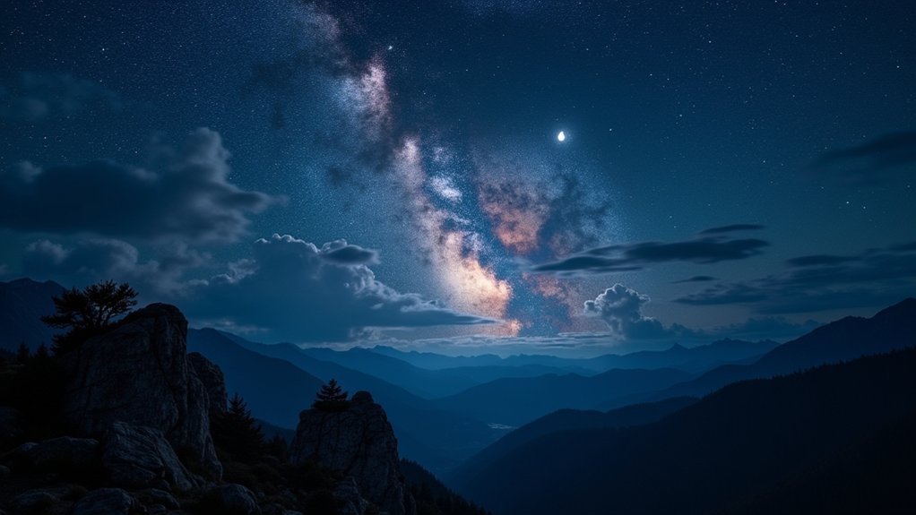balanced moonlit night photography
