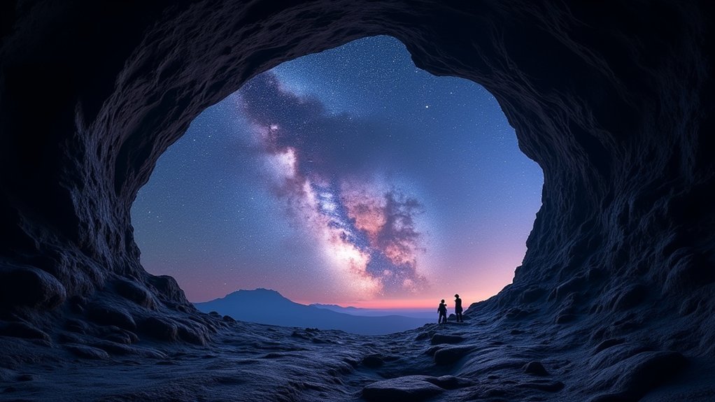 cave openings milky way alignment