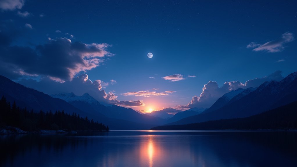 moonset maximizes star visibility