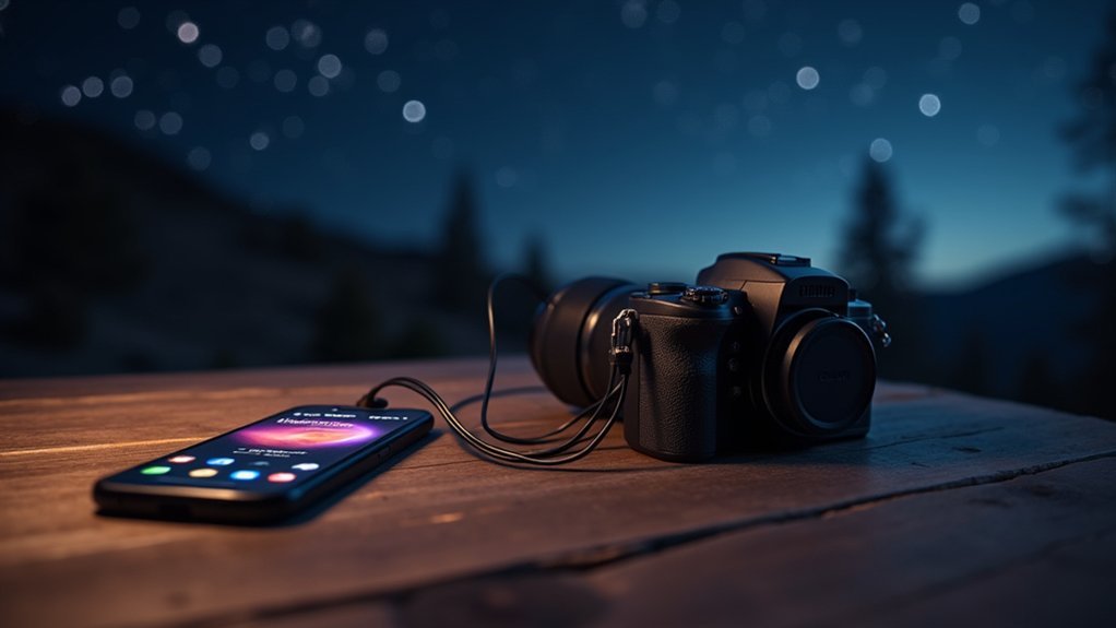 smartphone controlled intervalometer setup