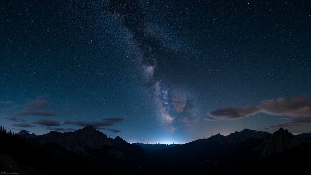 stargazing in dark locations