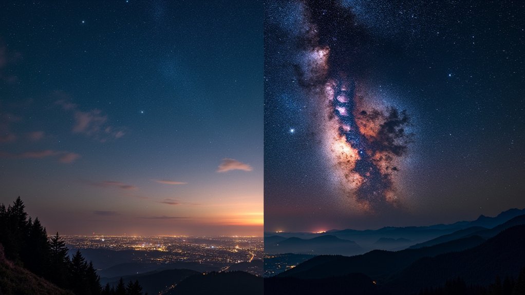 urban vs dark sky astronomy