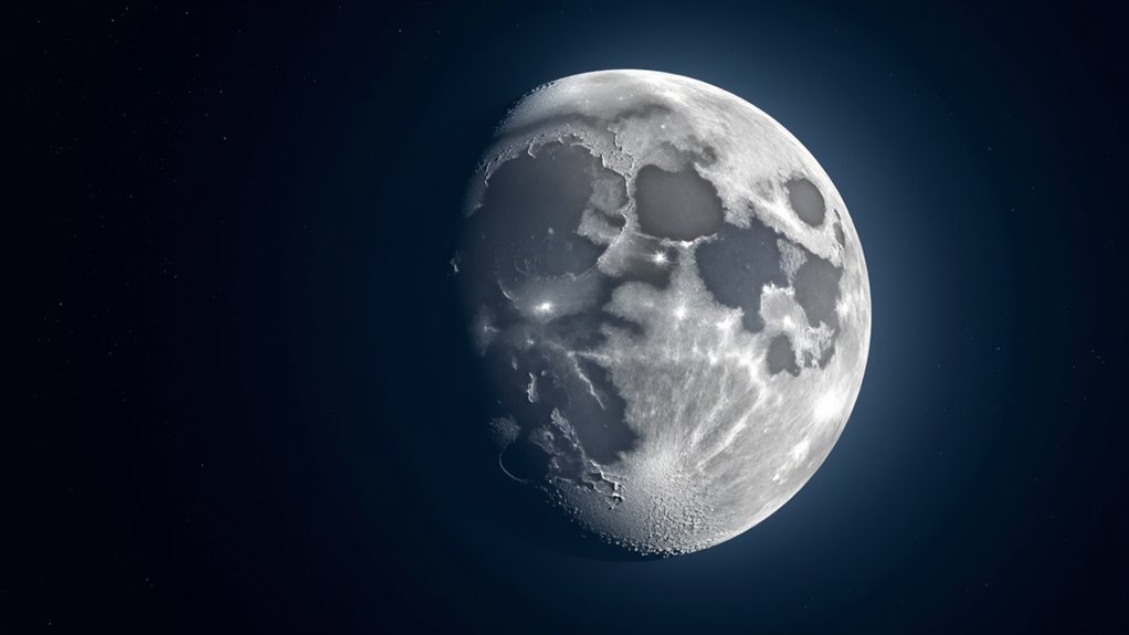 waxing crescent lunar imaging